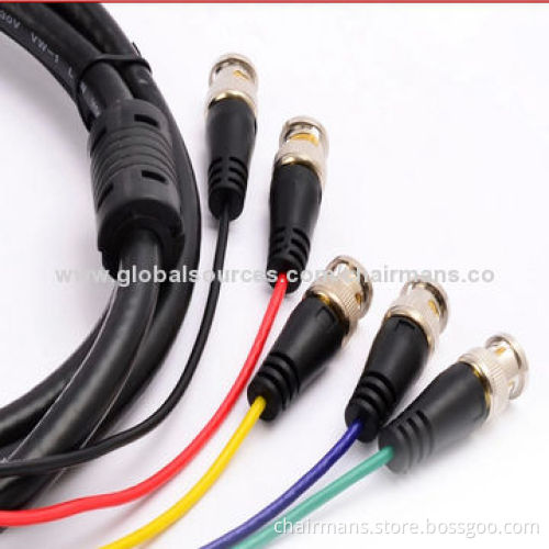 VGA to 5 BNC Monitor Cable with 1.8-50m, Gold-plated